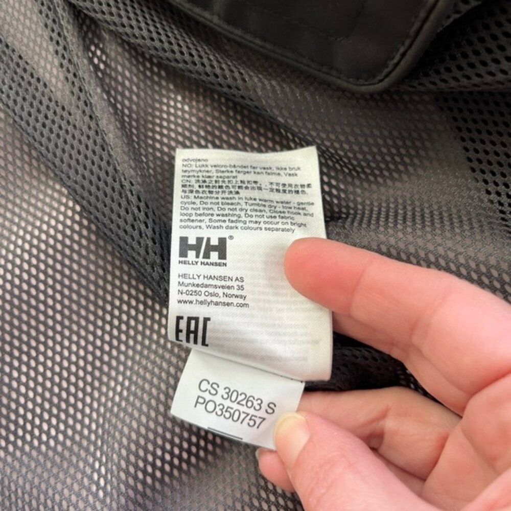 Helly Hansen Men Crew Jacket Size Small Black - image 4